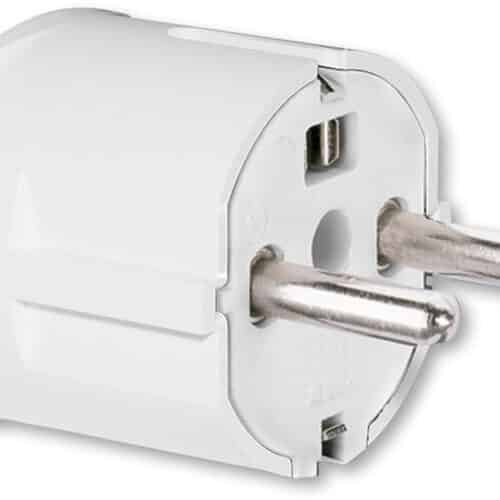 SCHUKO STIKPROP, 16A, HVID