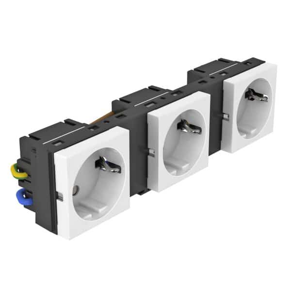 INDBYGNINGSRAMME MT45V RAL 9011 3MODULS