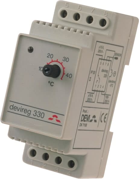 DEVIREG 330 5-45Â°C LEDNINGSFÃ˜LER DIN