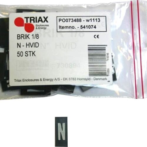 BRIK "N" 1/8 HVID