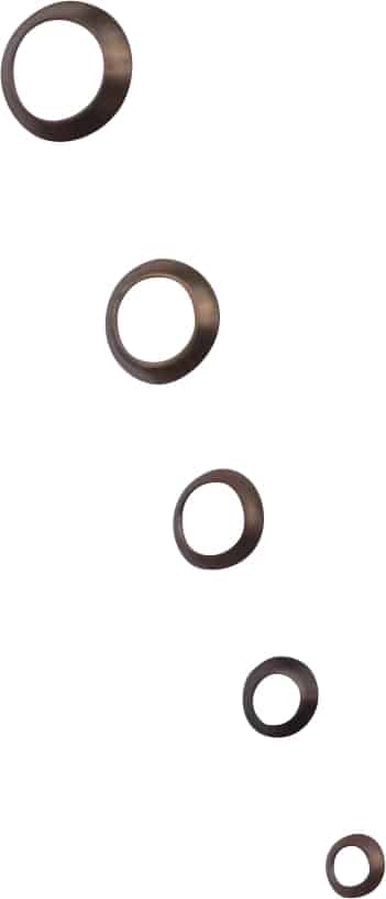 KONISK KOBBERPAKNING, 1/4"