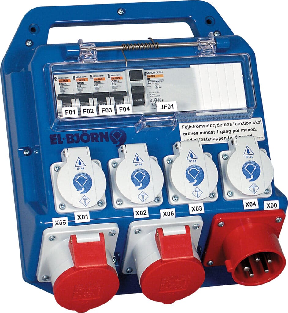 BYGGEPLADSTAVLE MINI 16A 4 AFG.