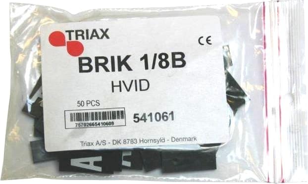 BRIK "B" 1/8 HVID