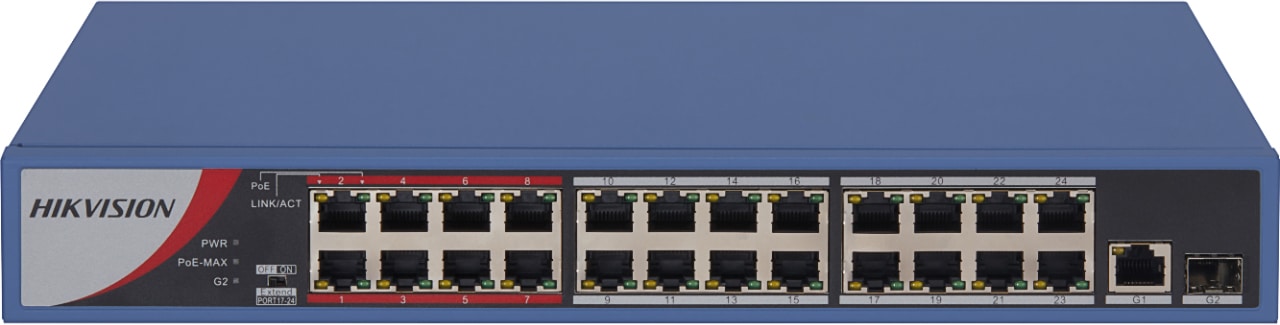 SWITCH 24+2 PORT, POE AF/AT, 10/100 MBPS
