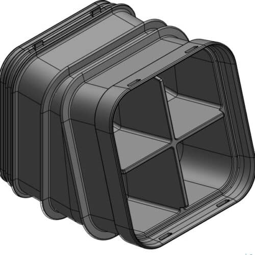 MULTIDUCT 4W XL 15Â° O/N 0,3M 4X160MM