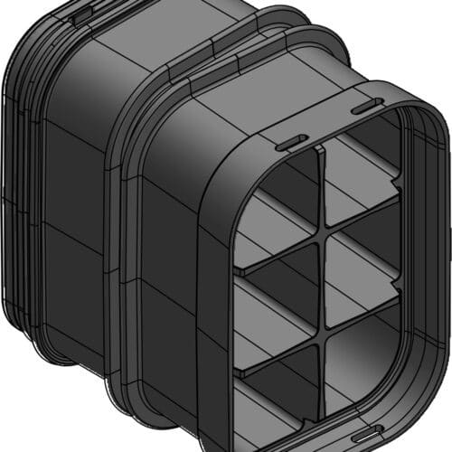 MULTIDUCT 6W 5Â° H/V 0,3M 6X110MM