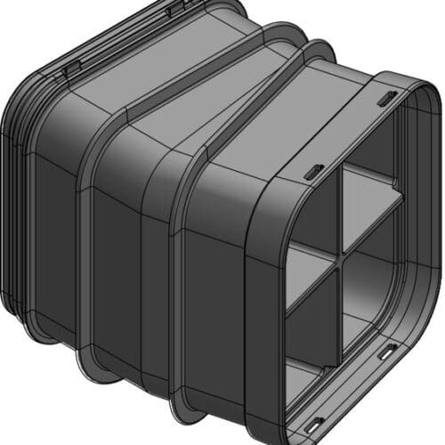 MULTIDUCT 4W XL 15Â° H/V 0,3M 4X160MM