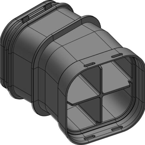 MULTIDUCT 4W 15Â° H/V 0,3M 4X110MM