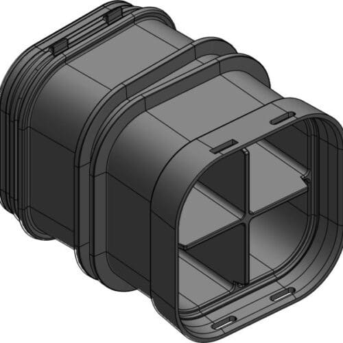 MULTIDUCT 4W 5Â° H/V 0,3M 4X110MM