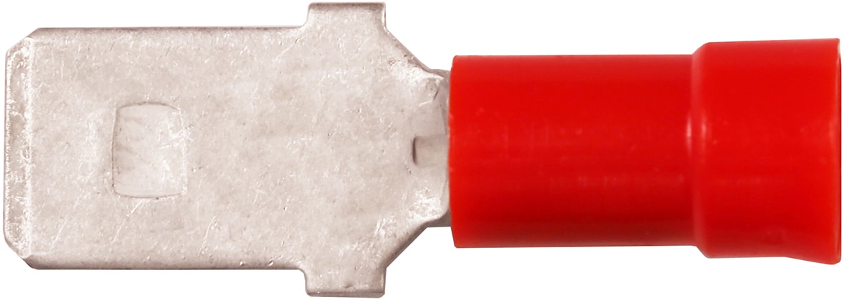 ISO. SPADESTIK 0,5-1,5MMÂ² 6,3X0,8 RÃ˜D