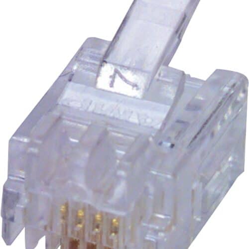 RJ11 UTP 6P4C OVAL/FLAD LEDNING 2,3X6,6