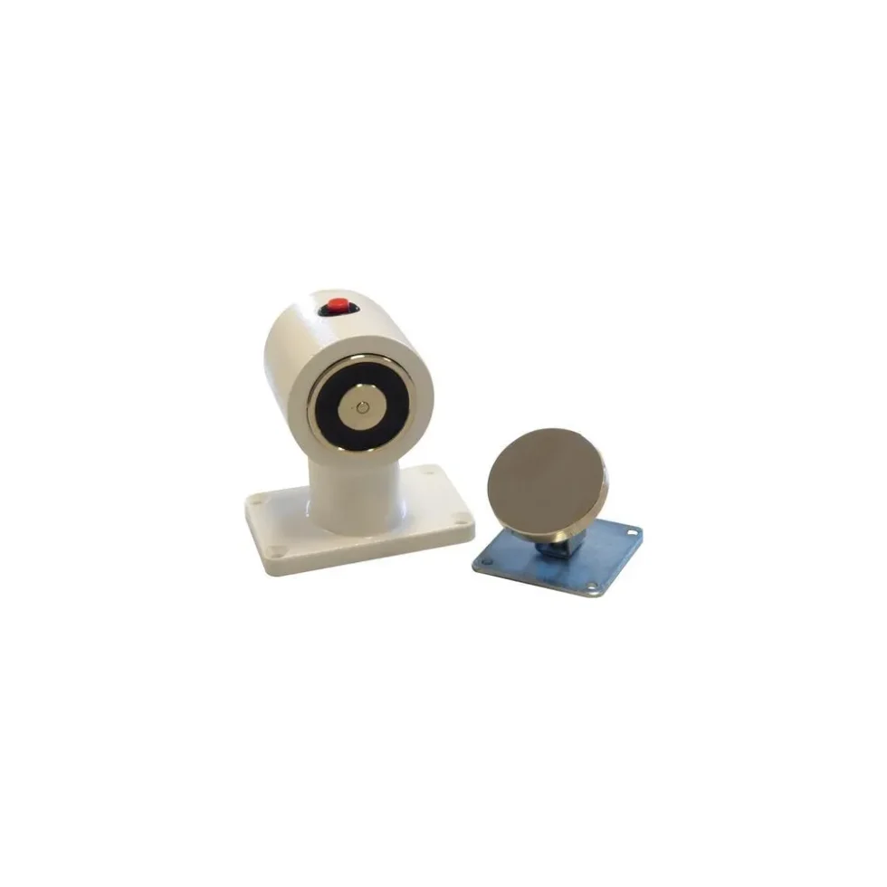 DØR MAGNET GULV 55KG MED AFBRYDER, HVID