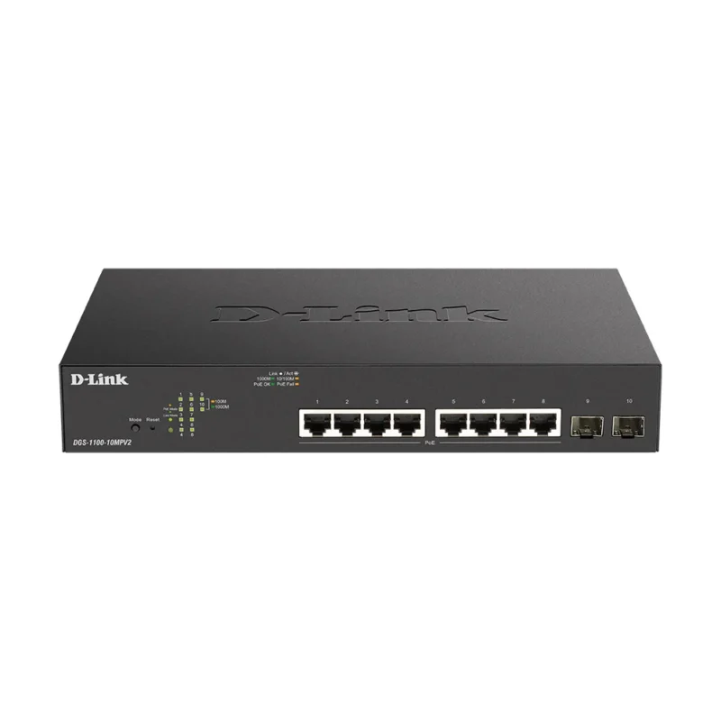 SWITCH 10X GIGABIT POE+ DGS-1100-10MPV2