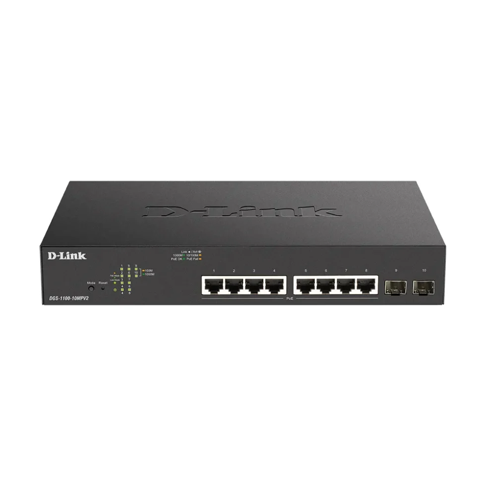 SWITCH 10X GIGABIT POE+ DGS-1100-10MPV2