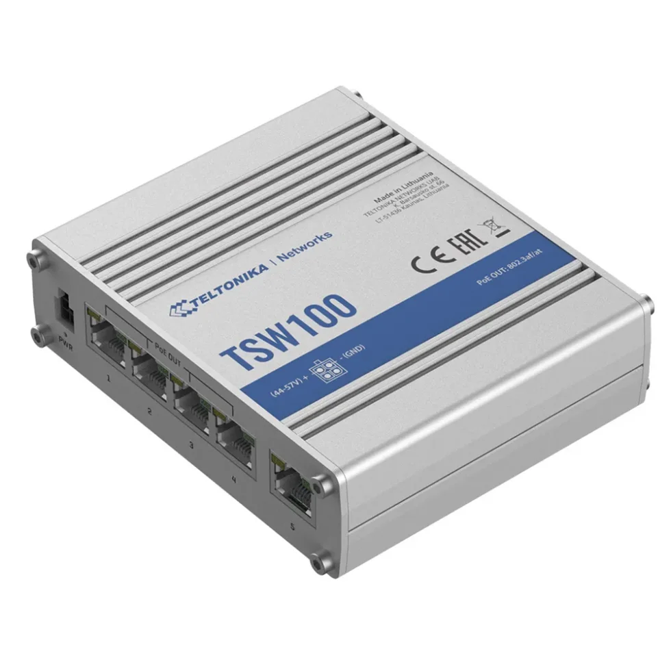 TSW100 5 PORT GIGABIT POE SWITCH