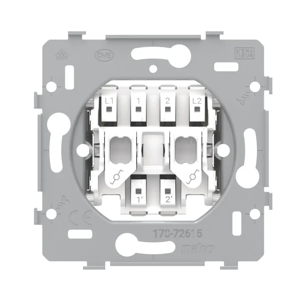 DOBBELT KORRESP-AFBRYDER, 10A/250VAC