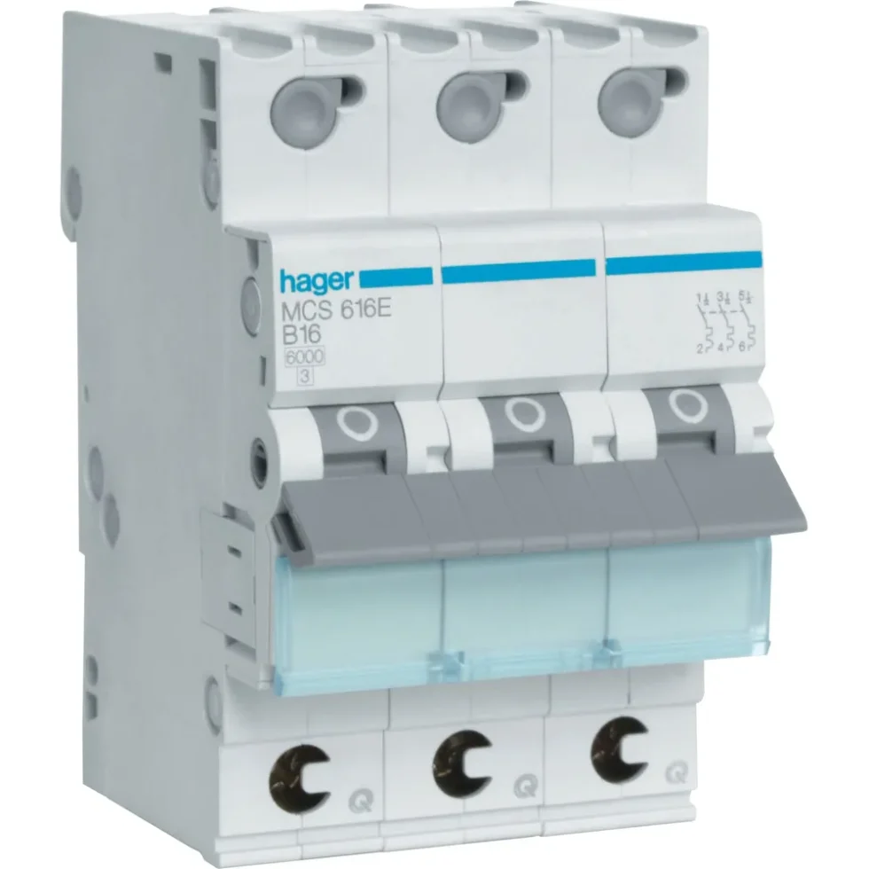 AUTOMATSIKRING 3P+N 6KA C16A QC
