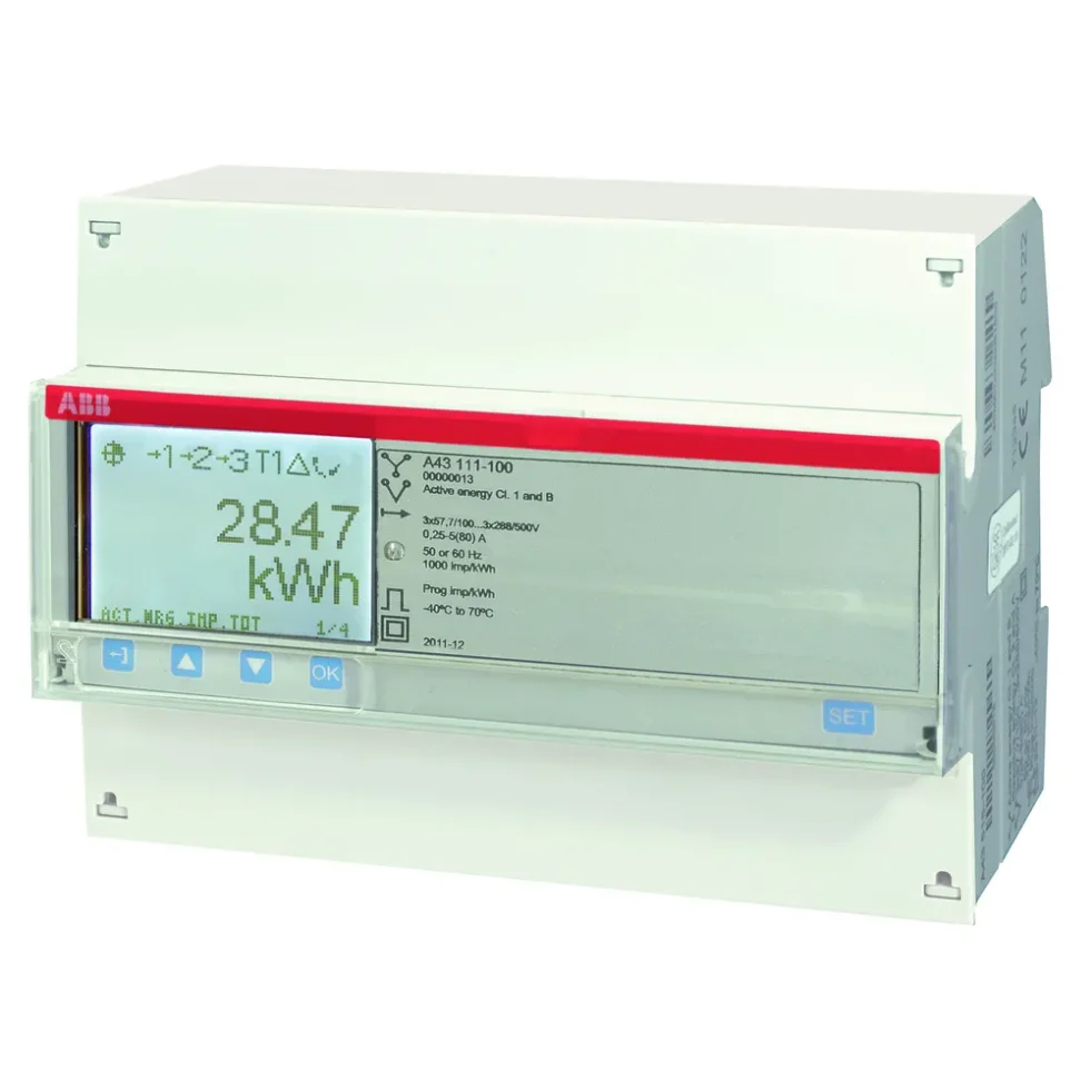 EL-MÅLER 3 FASET 80AMP. M/UDGANG M-BUS