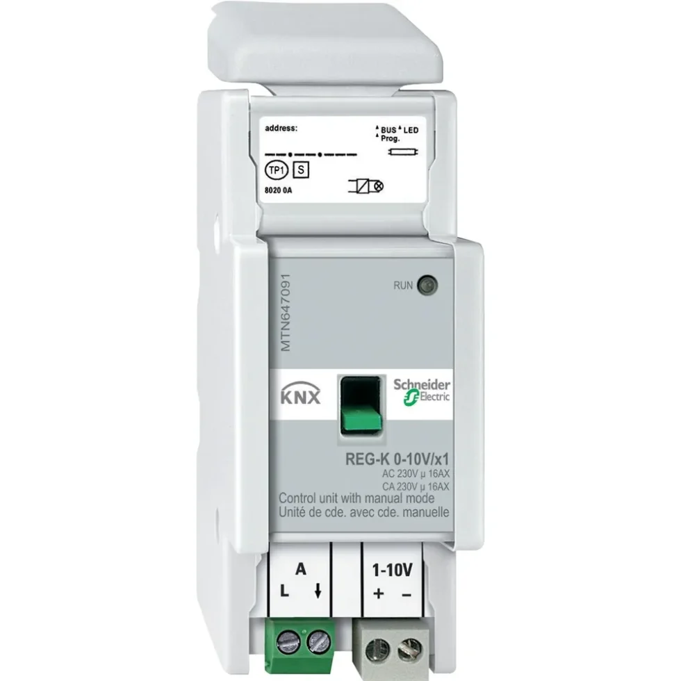 KNX LYSDÆMPER, 1X 1-10V UDG./MAN.BETJ.