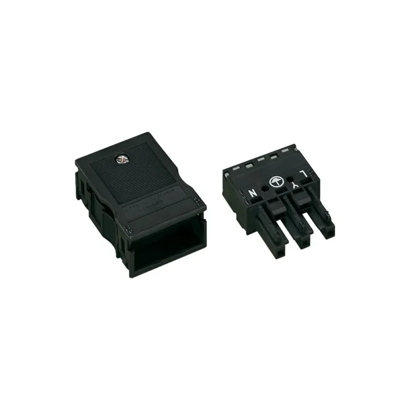 HUNSTIK 3-POL M.KAPPE 2 LED. SO