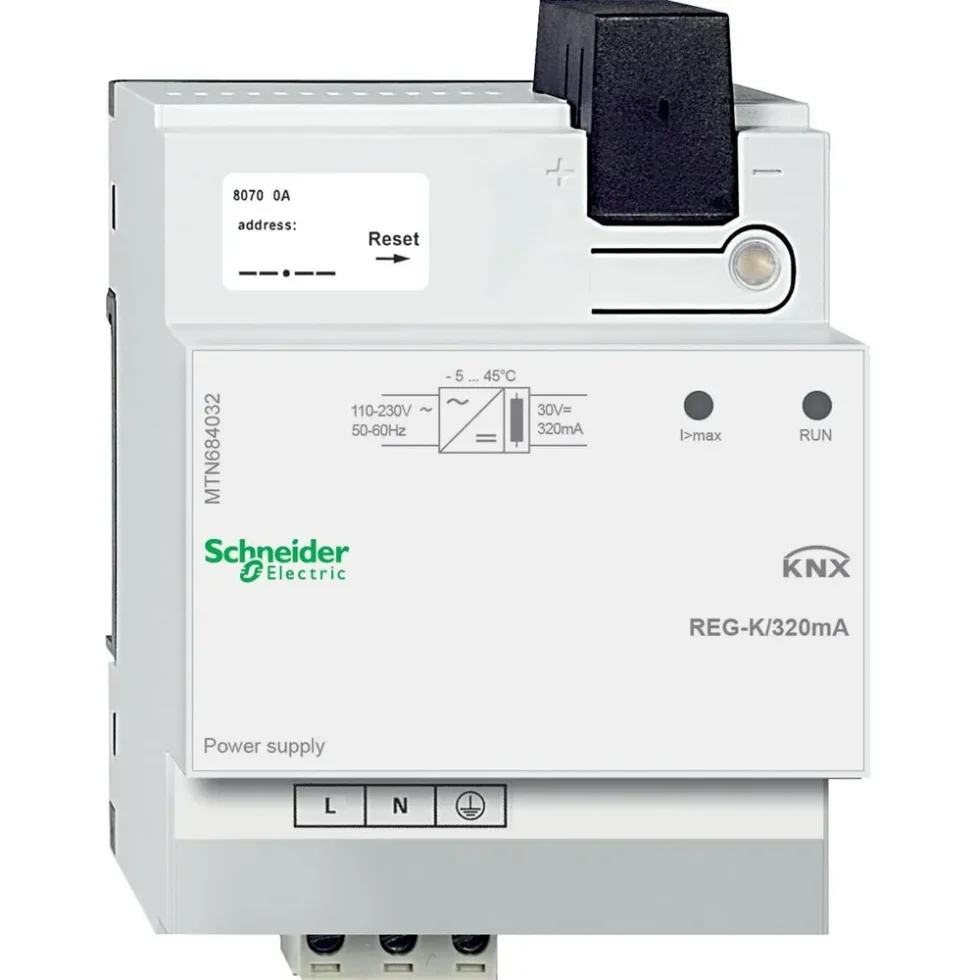 KNX SPÆNDINGSFORSYN. DIN 320MA