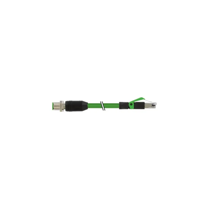 M12 MALE0° X-COD. / RJ45 MALE0° GIGABIT