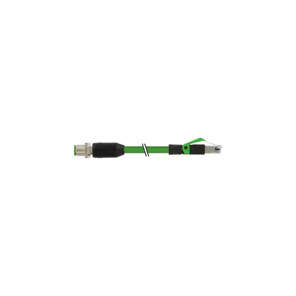 M12 MALE0° X-COD. / RJ45 MALE0° GIGABIT