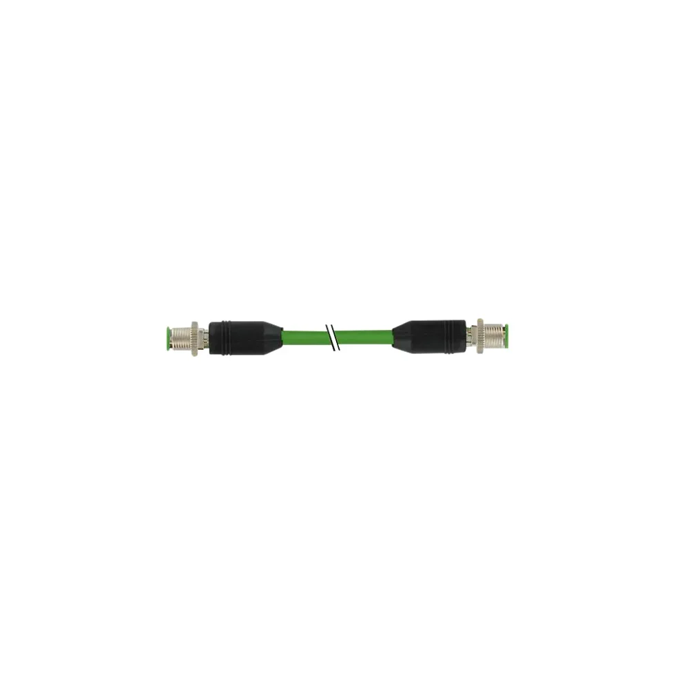 M12 MALE 0° / M12 MALE, 0°, SHIELDED, ET