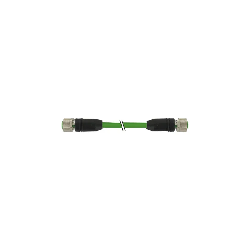 M12 FEMALE 0° / M12 FEMALE 0° - 0.3M