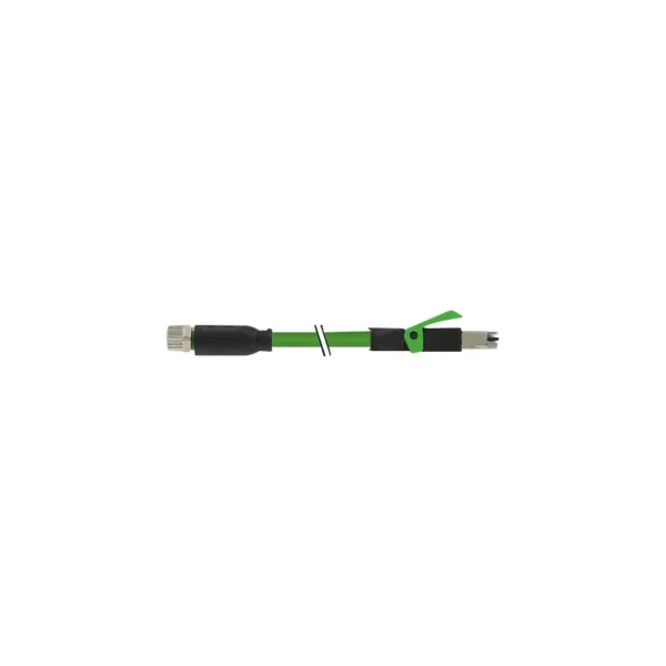 M8 FEMALE 0° A-COD. / RJ45 MALE 0° - PUR