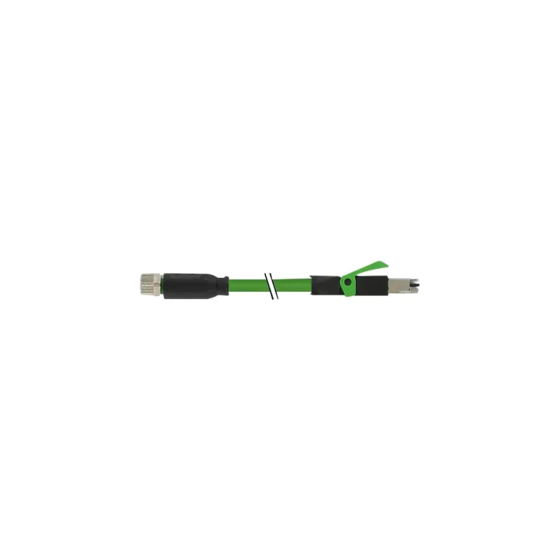M8 FEMALE 0° A-COD. / RJ45 MALE 0° - PUR