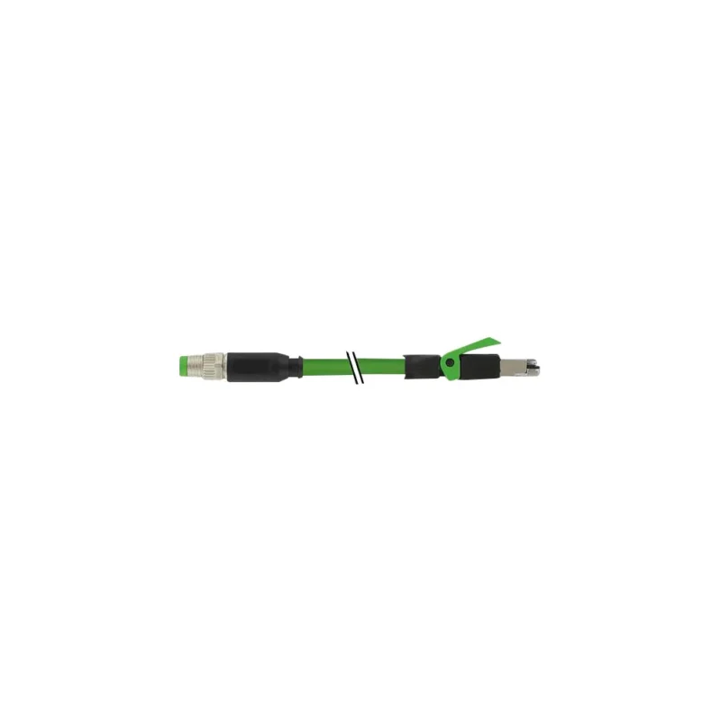 M8 MALE 0° A-COD. / RJ45 MALE 0° - PUR