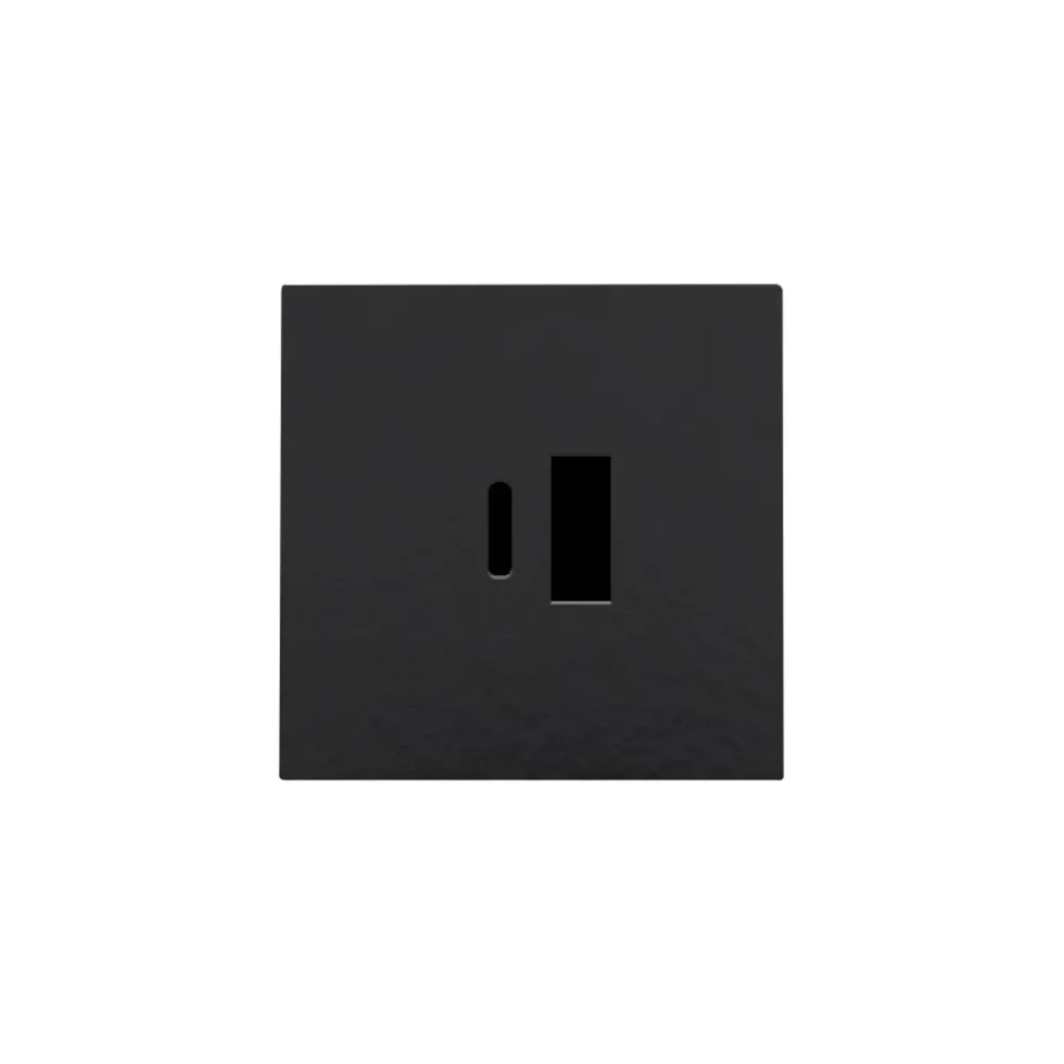 AFDÆK. USB-A+C OPLAD PIANO BLK
