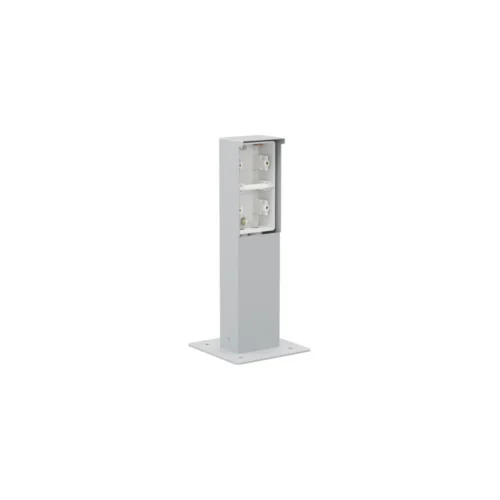 SØJLE 2X MODUL MED FLANGE GRÅ
