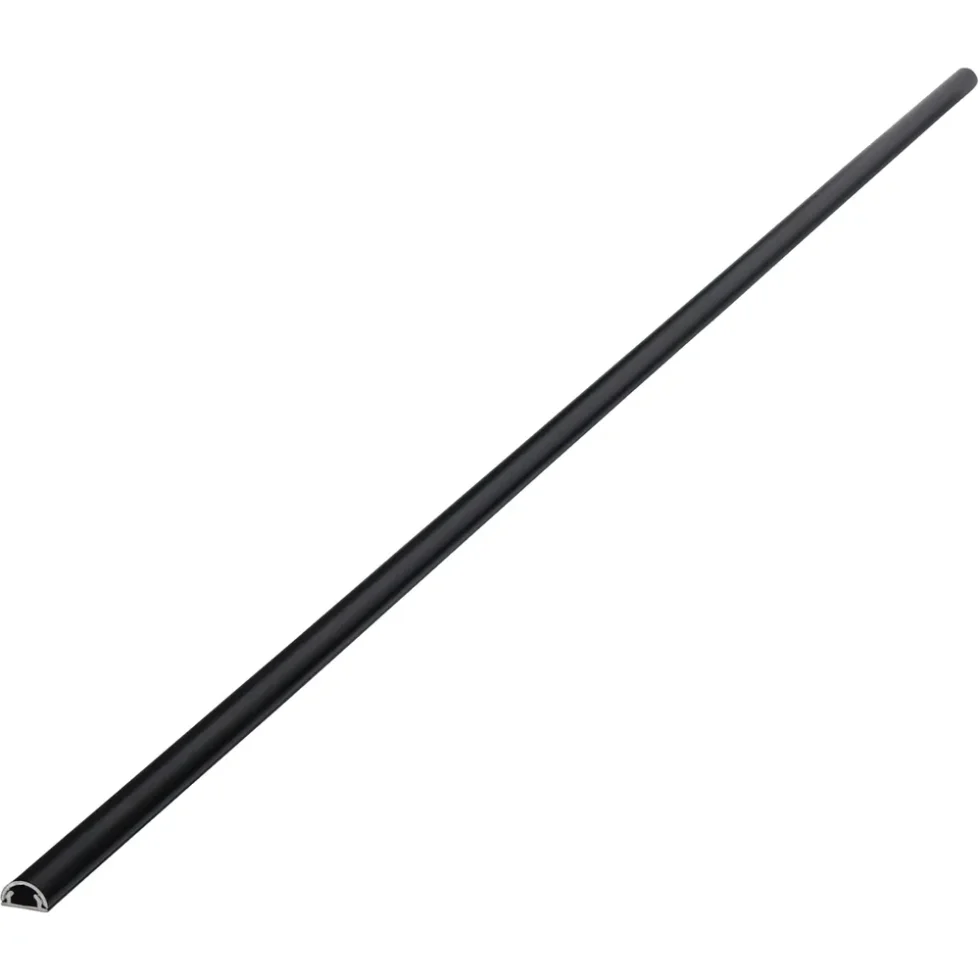 GULV/VÆG KANAL 12X10 MM SORT 2,50 METER