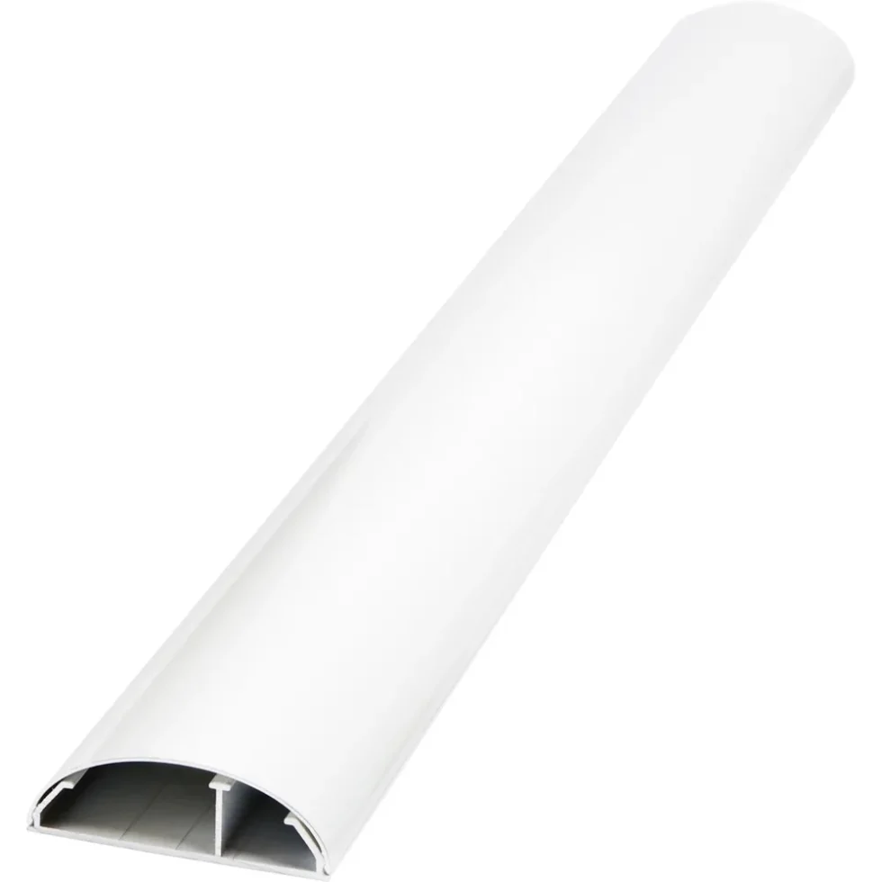 GULV/VÆG KANAL 65X28 MM HVID 2,50 METER