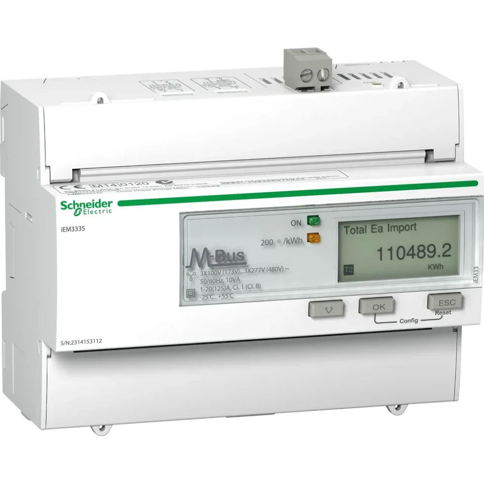 3-FASET KWH MÅLEINSTRUMENT 125A MBUS MID