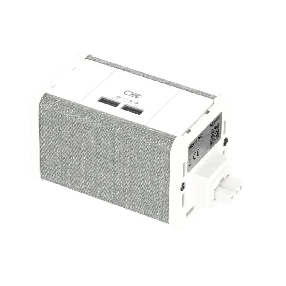 MØBELBOKS USB A/A HVID-GRÅ