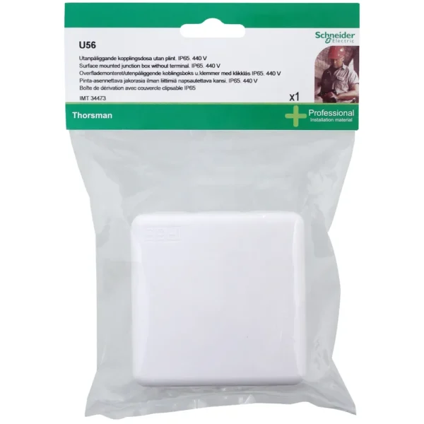BLIST U56 JUNCT BOX WHITE CLICK-LID