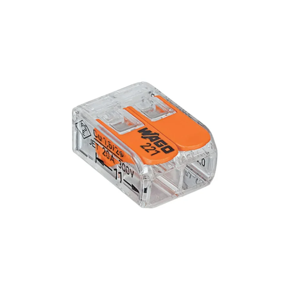 WAGO SAMLEMUFFE 2 X 4 MM2 TRANSPARENT