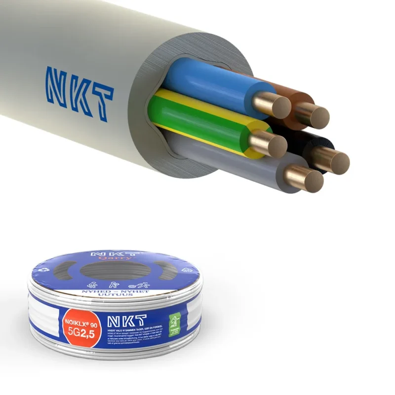 KABEL 5G2,5 NOIKLX90 LGRÅ RG 100 ECA