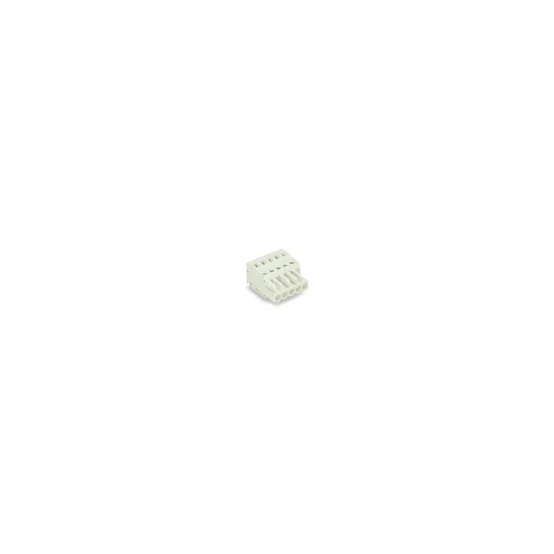 1-LED.HUNSTIK 2,5 MM² 5-POL.L.GRÅ