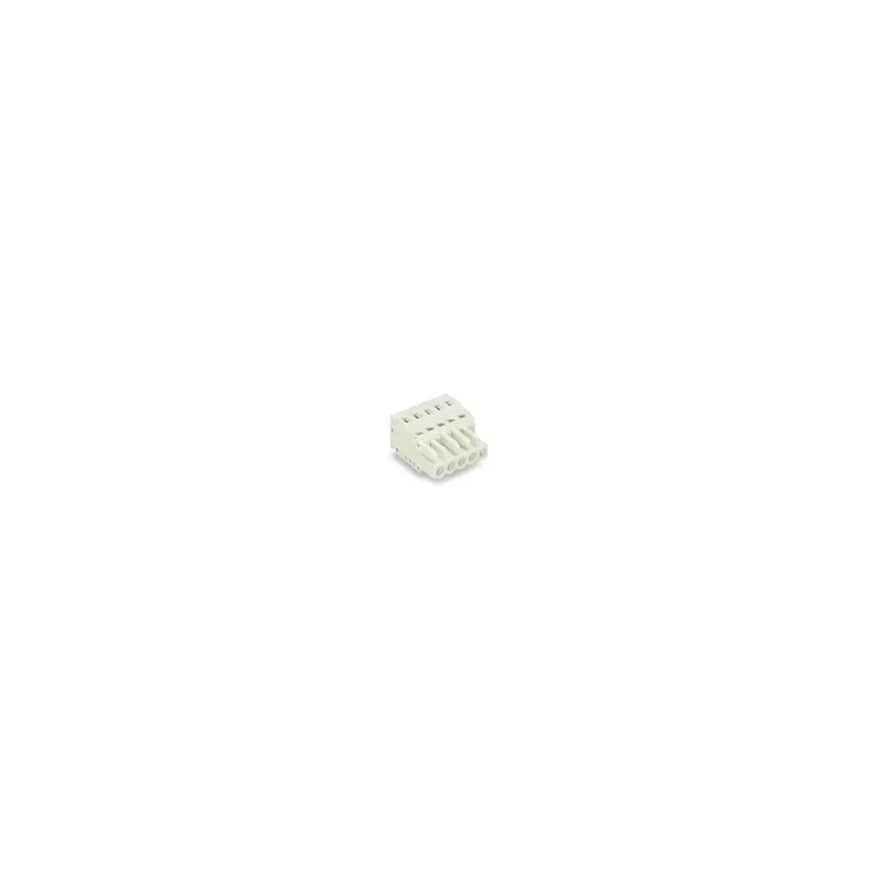1-LED.HUNSTIK 2,5 MM² 5-POL.L.GRÅ