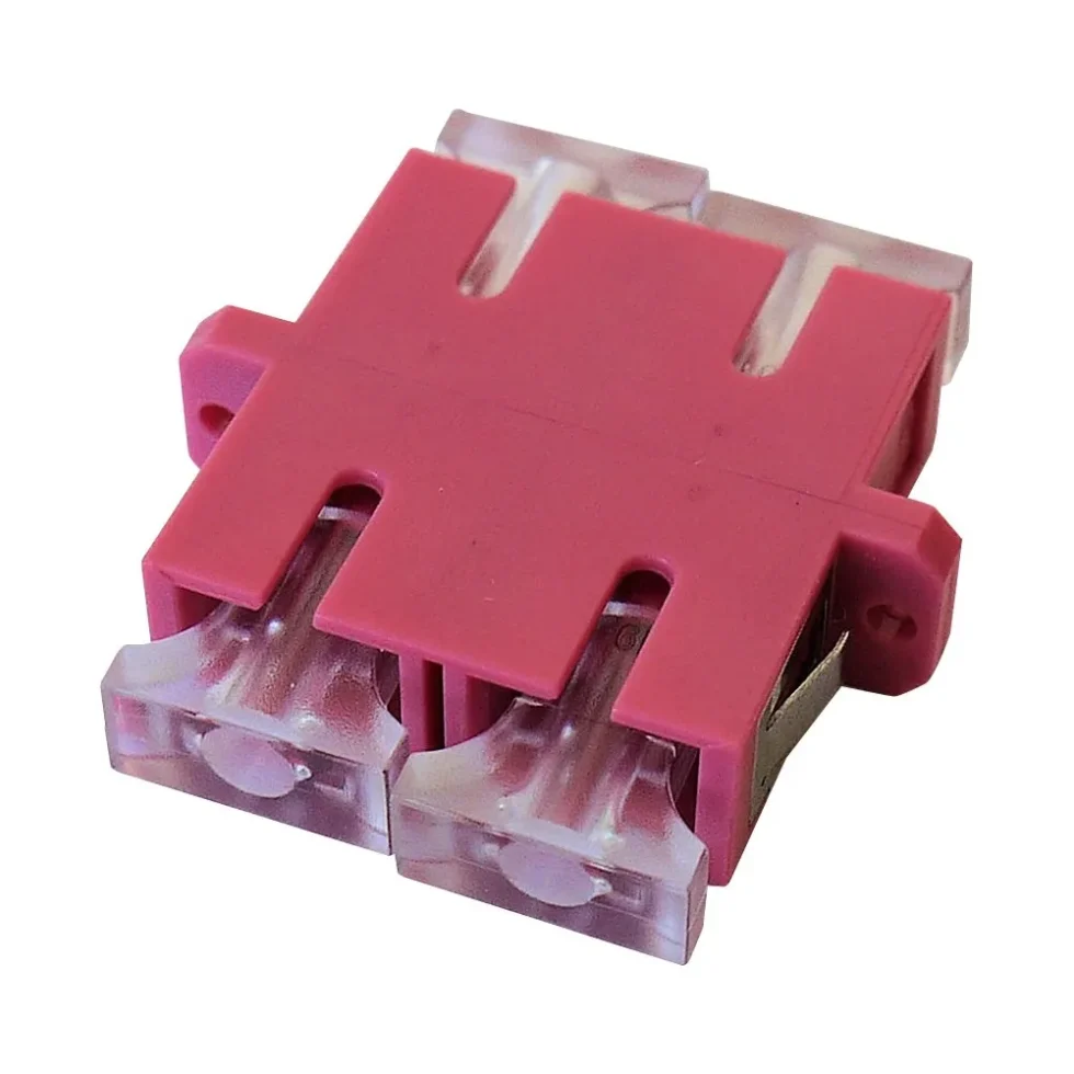 ADAPTER SC DUPLEX OM4 MULTIMODE VIOLET