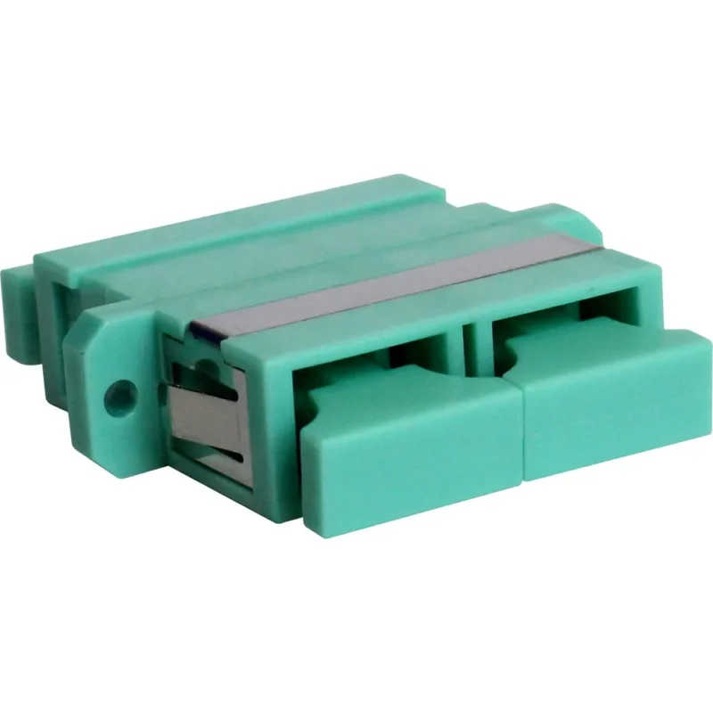 ADAPTER SC DUPLEX OM3 MULTIMODE AQUA