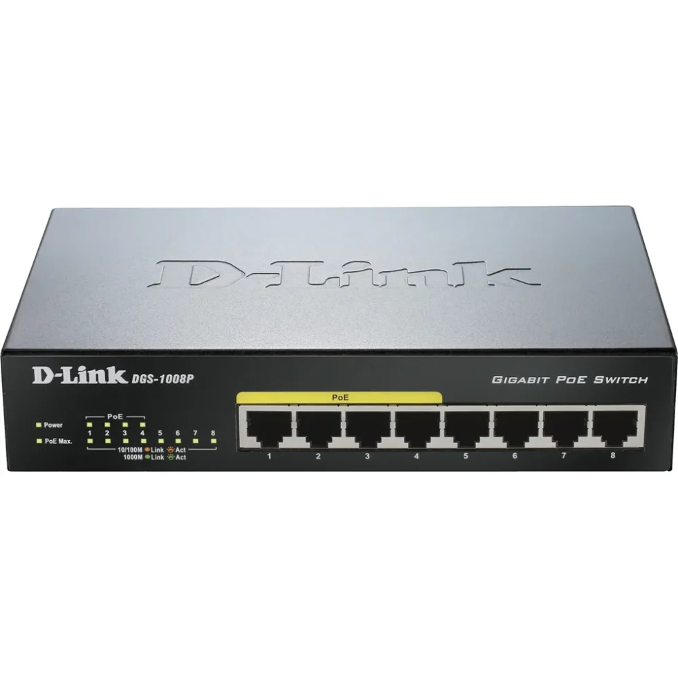 SWITCH 8XGIGA POE DGS-1008P