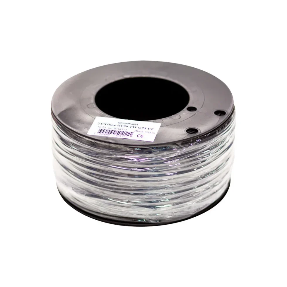 TEXILINE HF TW 0,75MM² 500M SORT