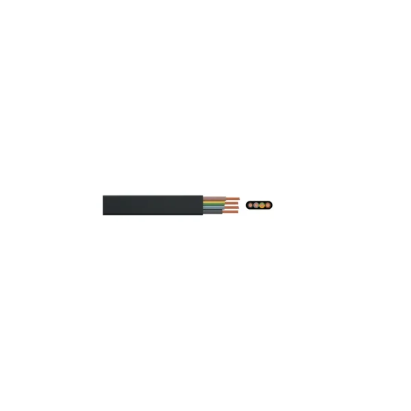 FLADKABEL PVC H07VVH6-F 05G2,5 SORT