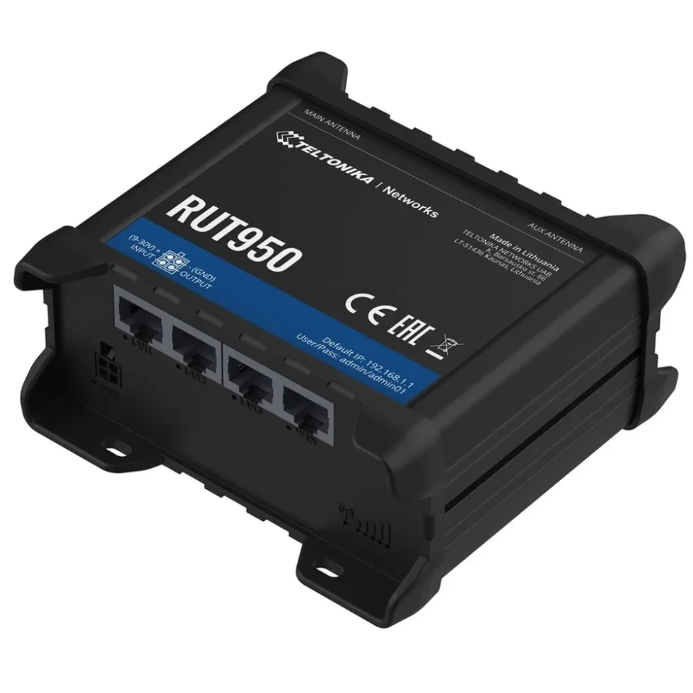 RUT950 4G/LTE CAT 4 INDUSTRIEL ROUTER