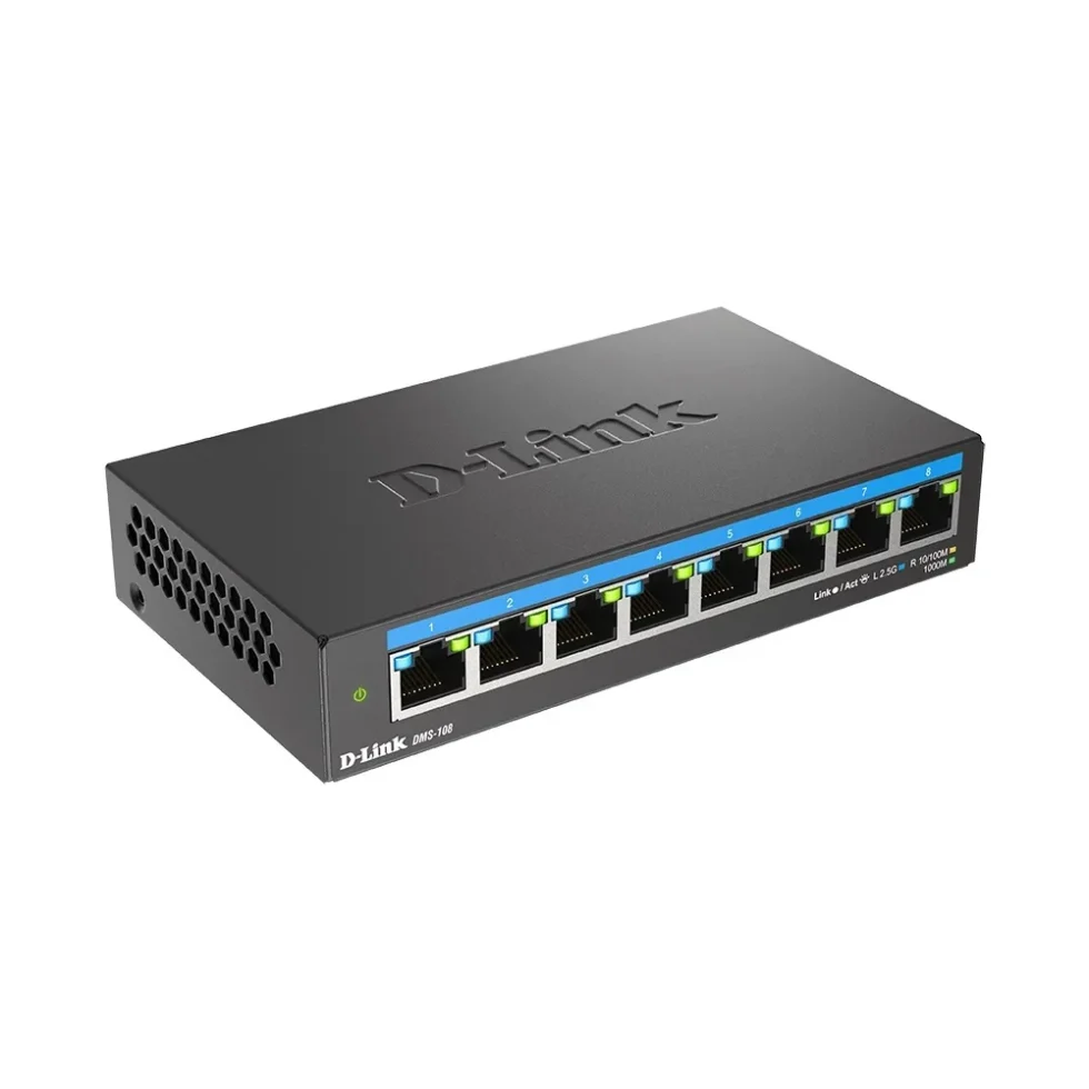 SWITCH 8X 10/100/1000/2500 UNMANAGED